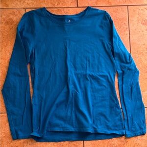 Hanes Women's Long Sleeve Tee - Blue